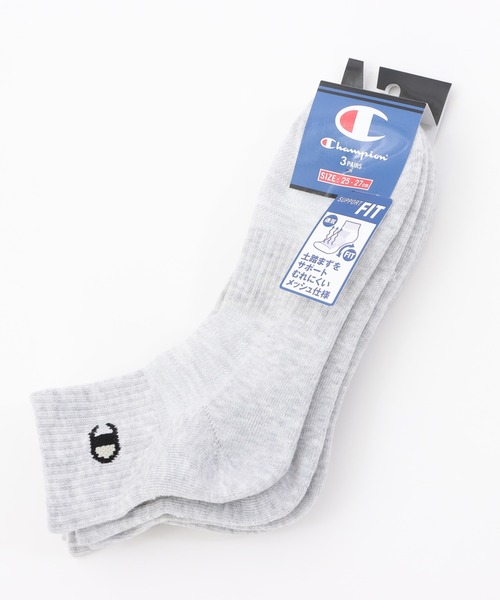 Champion(チャンピオン)の「【Champion/チャンピオン】メンズ レディース 【3足組】 クォーターレングスソックス【ハーフパイル】(ソックス/靴下・メンズ・ホワイト/シルバーグレー/ブラック・SMALL/MEDIUM/LARGE)」の13枚目の写真