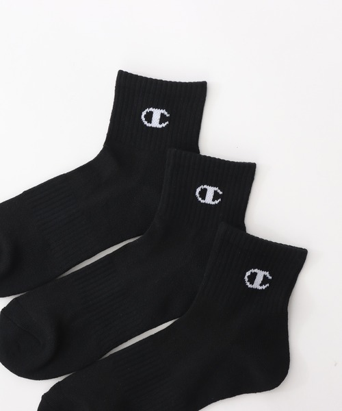 Champion(チャンピオン)の「【Champion/チャンピオン】メンズ レディース 【3足組】 クォーターレングスソックス【ハーフパイル】(ソックス/靴下・メンズ・ホワイト/シルバーグレー/ブラック・SMALL/MEDIUM/LARGE)」の8枚目の写真