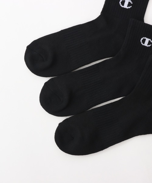 Champion(チャンピオン)の「【Champion/チャンピオン】メンズ レディース 【3足組】 クォーターレングスソックス【ハーフパイル】(ソックス/靴下・メンズ・ホワイト/シルバーグレー/ブラック・SMALL/MEDIUM/LARGE)」の9枚目の写真