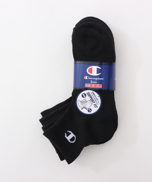 Champion(チャンピオン)の「【Champion/チャンピオン】メンズ レディース 【3足組】 クォーターレングスソックス【ハーフパイル】(ソックス/靴下・メンズ・ホワイト/シルバーグレー/ブラック・SMALL/MEDIUM/LARGE)」の10枚目の写真