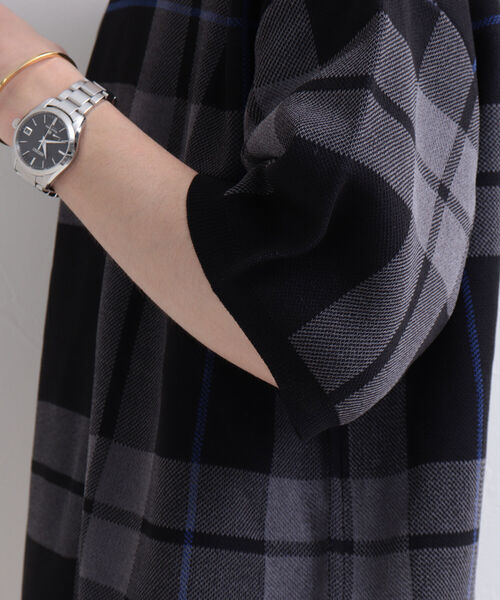 GLOSTER（グロスター）の「【GLOSTER/グロスター】ビッグチェック 半袖ニットTシャツ（Tシャツ/カットソー・メンズ・ブラック系その他/ベージュ系その他/グリーン系その他・MEDIUM/LARGE）」の16枚目の写真