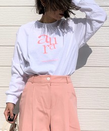 Q | ロゴプリント ロンT(Tシャツ/カットソー)