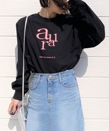 Q | ロゴプリント ロンT(Tシャツ/カットソー)