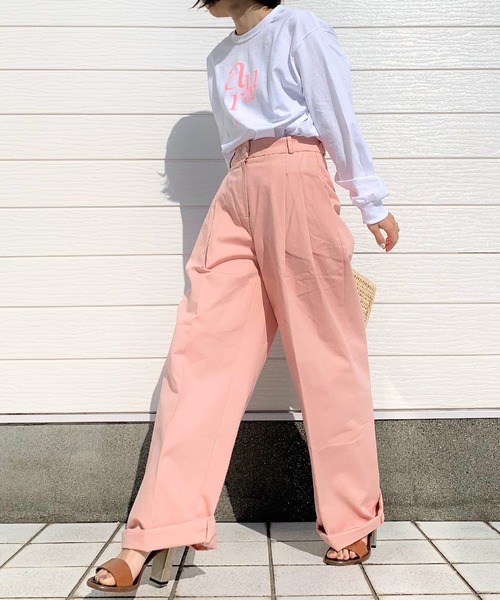 Q（キュー）の「AURA ロンT（Tシャツ/カットソー・レディース・ホワイト/ブラック・MEDIUM）」の7枚目の写真