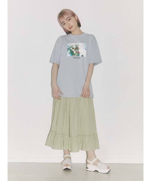 merry jenny（メリージェニー）の「チェックティアードフレアスカート（スカート・レディース・ブラック/グリーン・FREE）」の15枚目の写真