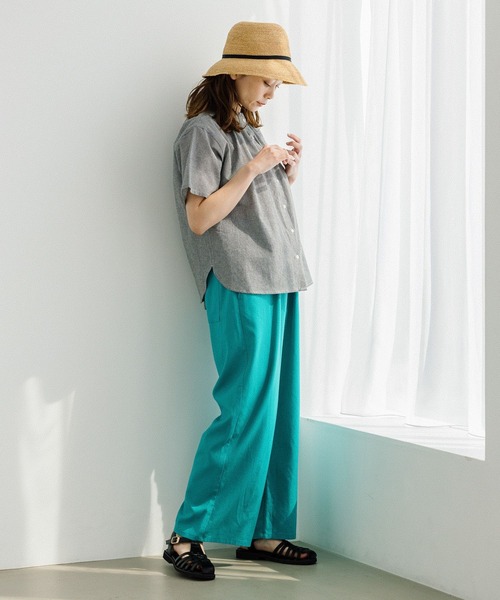 studio CLIP（スタディオクリップ）の「イージーカラーパンツ［プラスサイズあり］（その他パンツ・レディース・グリーン/ブルー/ブラック/ベージュ/キャメル・SMALL/LARGE/XX-LARGE/MEDIUM/XXX-LARGE/X-LARGE）」の20枚目の写真