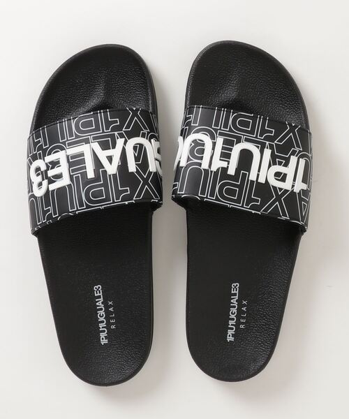 1piu1uguale3 RELAX（ウノピュウノウグァーレトレリラックス）の「1PIU1UGUALE3 RELAX/ウノピゥ ウノ ウグァーレ トレ リラックス/LOGO SANDAL（サンダル・メンズ・ホワイト/ブラック・26/27/28/29）」の3枚目の写真