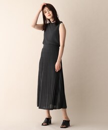 OPAQUE.CLIP | タックプリーツニットワンピース(ワンピース)