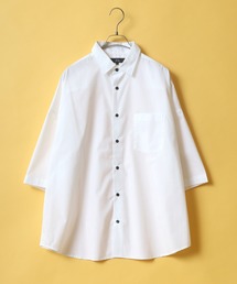 Solid & Stripe Oversize Drop Shoulder Broadcloth Shirt/無地 ストライプ オーバーサイズ ドロップショルダー ブロードシャツ