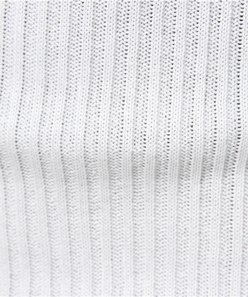 Whim Gazette（ウィムガゼット）の「ホールガーメントリブVネックプルオーバー（ニット/セーター・レディース・ホワイト/ベージュ/ネイビー/ブラック・ﾌﾘ-）」の11枚目の写真