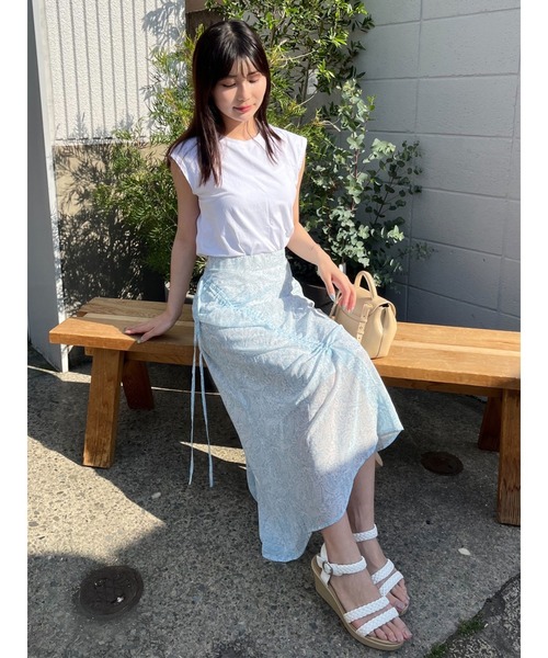 DURAS(デュラス)の「ドロストデザインスカート(スカート・レディース・ブラック/ピンク/ブルー・FREE)」の1枚目の写真