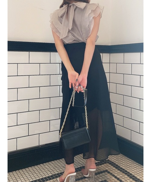 DURAS(デュラス)の「ドロストデザインスカート(スカート・レディース・ブラック/ピンク/ブルー・FREE)」の21枚目の写真