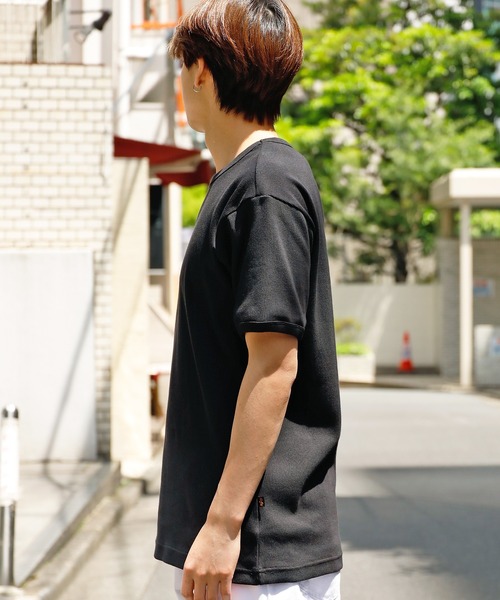 Alpha Industries（アルファインダストリーズ）の「ALPHA INDUSTRIES/アルファインダストリーズ S/S RIB T CREW NECK リブクルーネックT（Tシャツ/カットソー・メンズ・グレー/ホワイト/ブラック・XL/L/M）」の4枚目の写真