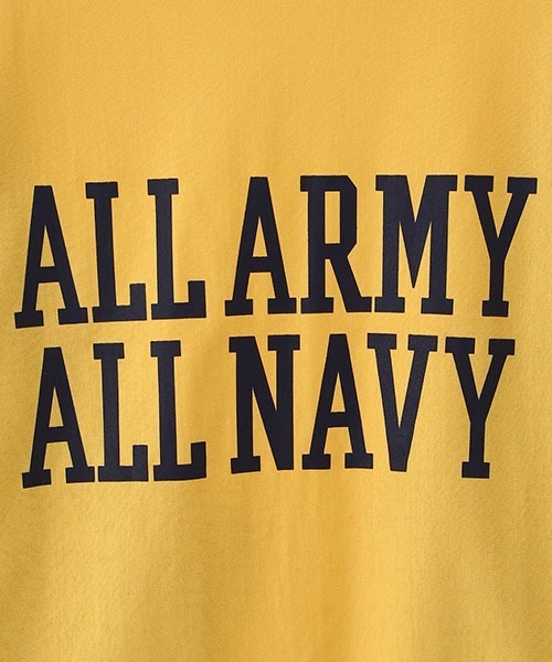 VOTE MAKE NEW CLOTHES（ボートメイクニュークローズ）の「VOTE MAKE NEW CLOTHES / ヴォート メイク ニュークローズ：ALL ARMY ALL NAVY L/S TEE：21FW-0004[WAX]（スウェット・メンズ・イエロー/グレー・L）」の16枚目の写真