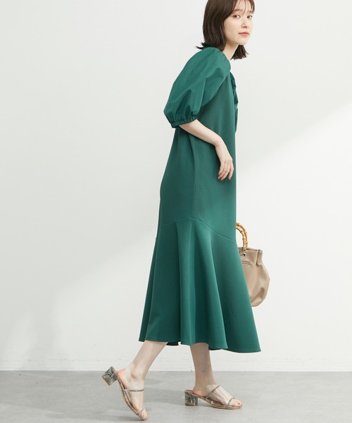 ELENCARE DUE(エレンカーレデュエ)の「・ELENCARE DUE マーメイドワンピース(ワンピース・レディース・グリーン/モカ/ブラック・FREE)」の3枚目の写真