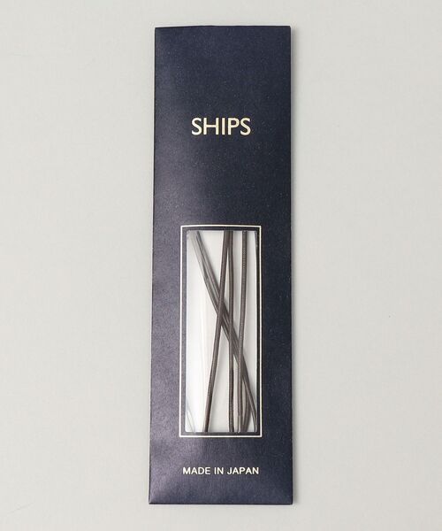 SHIPS(シップス)の「SHIPS: 3アイレット シューレース (70cm)(シューズアクセサリー・メンズ・ブラウン/ブラック・ONE SIZE)」の4枚目の写真
