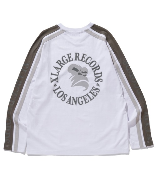 XLARGE（エクストララージ）の「STRIPED SLEEVE HEAVYWEIGHT L/S TEE（Tシャツ/カットソー・メンズ・ブラウン/ホワイト/ブラック・XL/L/S/M）」の4枚目の写真