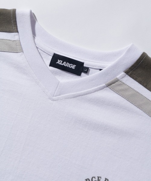 XLARGE（エクストララージ）の「STRIPED SLEEVE HEAVYWEIGHT L/S TEE（Tシャツ/カットソー・メンズ・ブラウン/ホワイト/ブラック・XL/L/S/M）」の12枚目の写真