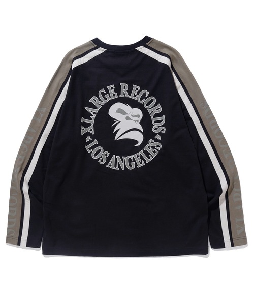 XLARGE（エクストララージ）の「STRIPED SLEEVE HEAVYWEIGHT L/S TEE（Tシャツ/カットソー・メンズ・ブラウン/ホワイト/ブラック・XL/L/S/M）」の5枚目の写真