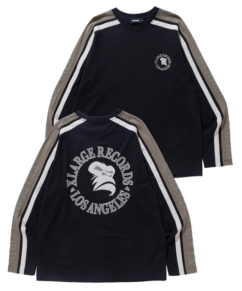 XLARGE（エクストララージ）の「STRIPED SLEEVE HEAVYWEIGHT L/S TEE（Tシャツ/カットソー・メンズ・ブラウン/ホワイト/ブラック・XL/L/S/M）」の18枚目の写真