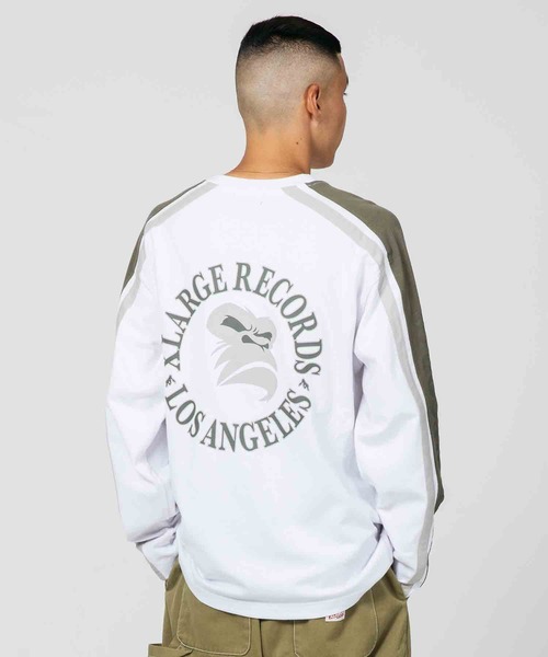 XLARGE（エクストララージ）の「STRIPED SLEEVE HEAVYWEIGHT L/S TEE（Tシャツ/カットソー・メンズ・ブラウン/ホワイト/ブラック・XL/L/S/M）」の22枚目の写真