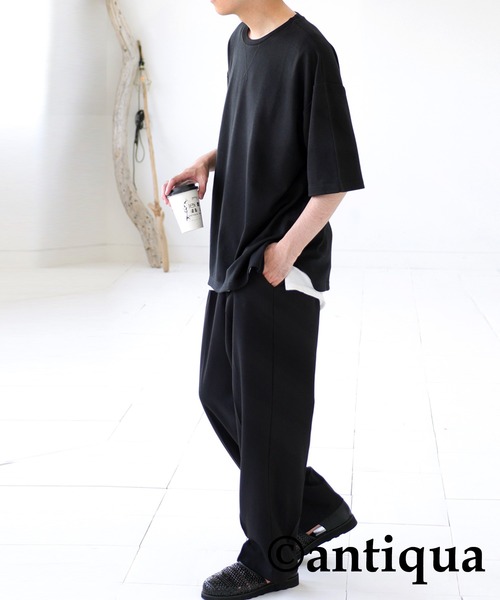 antiqua（アンティカ）の「カジュアルオーバーポンチTシャツ（Tシャツ/カットソー・レディース・ホワイト/カーキ/ブラック・FREE）」の10枚目の写真