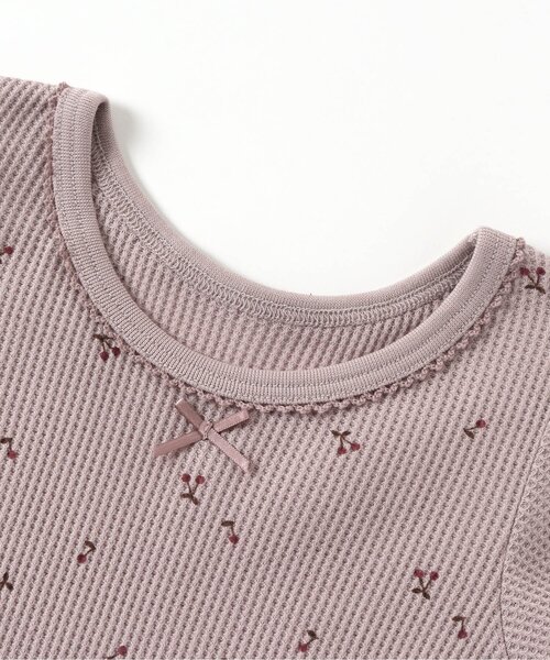 apres les cours（アプレレクール）の「GIRLS ワッフル半袖インナー（インナーウェア/肌着・キッズ・アイボリー/ラベンダー/ピンク/キナリ・90/130/100/80/110/120）」の11枚目の写真