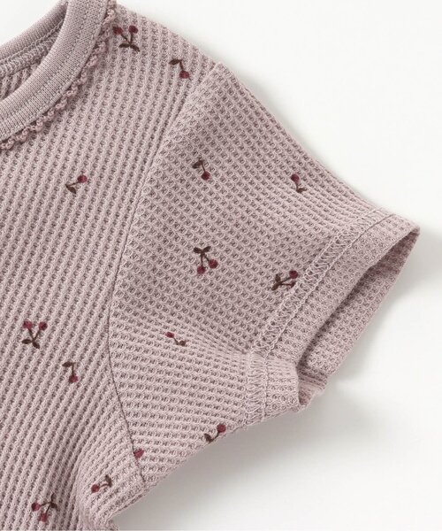 apres les cours（アプレレクール）の「GIRLS ワッフル半袖インナー（インナーウェア/肌着・キッズ・アイボリー/ラベンダー/ピンク/キナリ・90/130/100/80/110/120）」の5枚目の写真