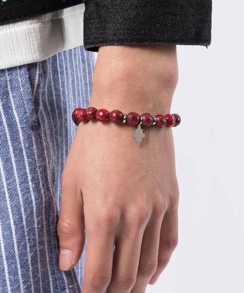 MARCELO BURLON（マルセロ・バーロン）の「【MARCELO BURLON】CROSS BEADS BRACELET（ブレスレット・メンズ・ホワイト×シルバー/レッド系その他・F）」の7枚目の写真