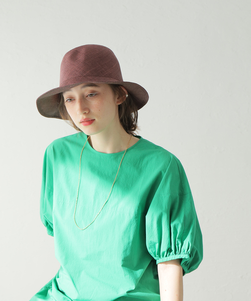 JOURNAL STANDARD（ジャーナルスタンダード）の「【BENELLI MONTACONE/ベネリモンタコーネ】ラフィアハット（ハット・レディース・ベージュ/ブラウン・FREE）」の4枚目の写真