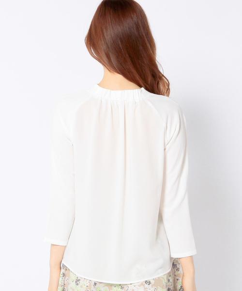 Another Edition（アナザーエディション）の「バックギャザーブラウス/AEBC バックギャザー BLS◆（シャツ/ブラウス・レディース・ホワイト/ブラック/ベージュ・フリー）」の9枚目の写真