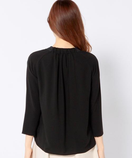 Another Edition（アナザーエディション）の「バックギャザーブラウス/AEBC バックギャザー BLS◆（シャツ/ブラウス・レディース・ホワイト/ブラック/ベージュ・フリー）」の13枚目の写真
