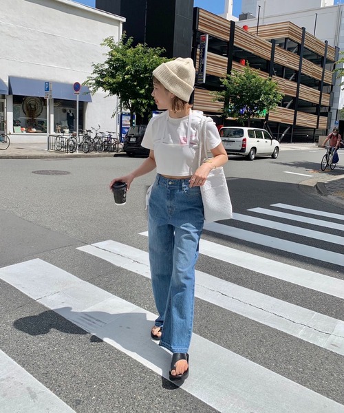 Kastane（カスタネ）の「【サイズ展開あり】ハイウエストストレートデニムパンツ（デニムパンツ・レディース・アイボリー/ブルー・1/2/0）」の10枚目の写真