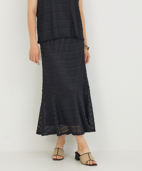 abahouse mavie（アバハウスマヴィ）の「レースマーメイドスカート（スカート・レディース・ブラック/ブラウン・フリー）」の7枚目の写真