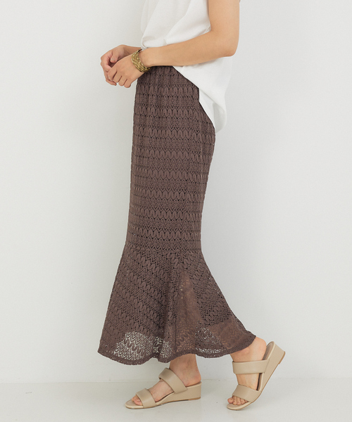 abahouse mavie（アバハウスマヴィ）の「レースマーメイドスカート（スカート・レディース・ブラック/ブラウン・フリー）」の16枚目の写真