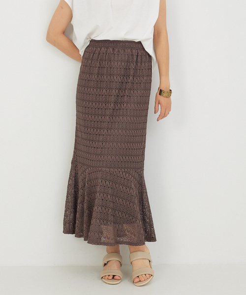 abahouse mavie（アバハウスマヴィ）の「レースマーメイドスカート（スカート・レディース・ブラック/ブラウン・フリー）」の17枚目の写真