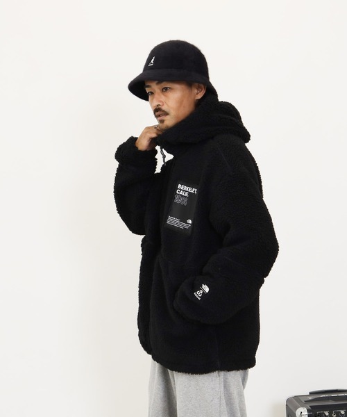 BRIEFING ブラックボアパーカーLサイズ　美品 minsobi（ミンソビ）の「7XL ビッグサイズボアパーカー（パーカー