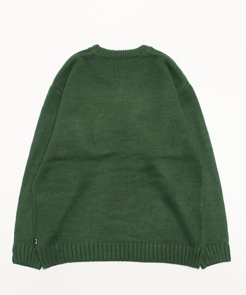 BILLABONG(ビラボン)の「BILLABONG/ビラボン カレッジロゴ風 ニット/セーター BC012-601(ニット/セーター・メンズ・ホワイト/グリーン・L/M)」の3枚目の写真