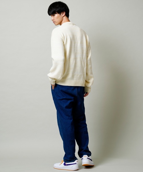 BILLABONG(ビラボン)の「BILLABONG/ビラボン カレッジロゴ風 ニット/セーター BC012-601(ニット/セーター・メンズ・ホワイト/グリーン・L/M)」の17枚目の写真