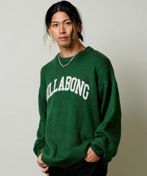 BILLABONG(ビラボン)の「BILLABONG/ビラボン カレッジロゴ風 ニット/セーター BC012-601(ニット/セーター・メンズ・ホワイト/グリーン・L/M)」の20枚目の写真