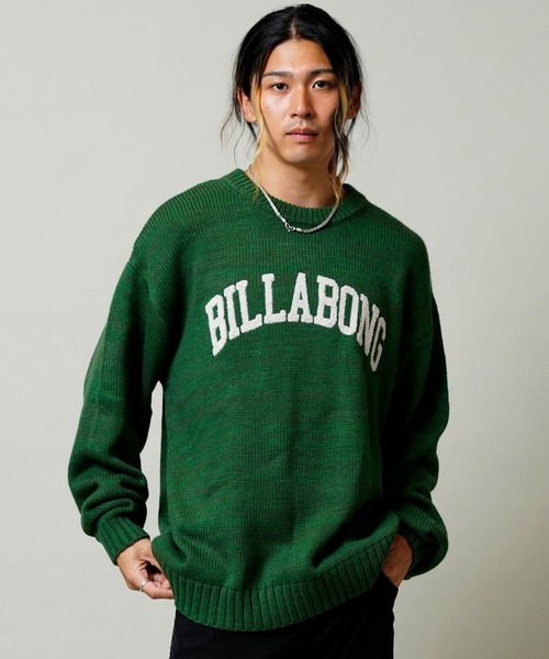 BILLABONG(ビラボン)の「BILLABONG/ビラボン カレッジロゴ風 ニット/セーター BC012-601(ニット/セーター・メンズ・ホワイト/グリーン・L/M)」の18枚目の写真