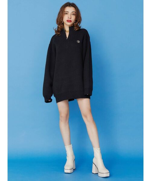 EVRIS（エヴリス）の「スリムチャンキーブーツ（ブーツ・レディース・ホワイト/ブラック・SMALL/MEDIUM/LARGE）」の6枚目の写真