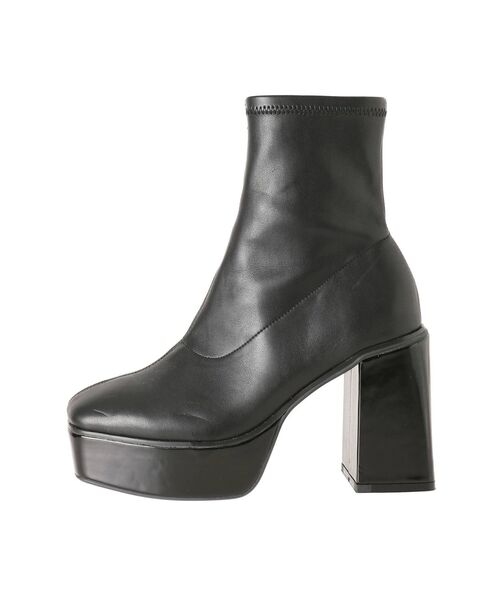 EVRIS（エヴリス）の「スリムチャンキーブーツ（ブーツ・レディース・ホワイト/ブラック・SMALL/MEDIUM/LARGE）」の18枚目の写真