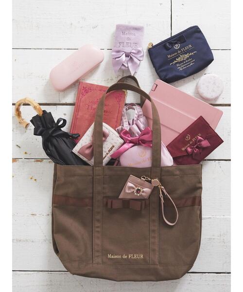 Maison de FLEUR（メゾンドフルール）の「多機能帆布トートMバッグ（トートバッグ・レディース・ブラック/ブラウン/アイボリー・FREE）」の11枚目の写真