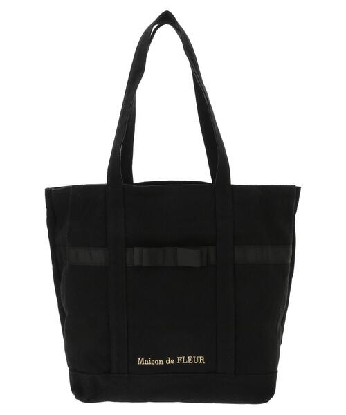 Maison de FLEUR（メゾンドフルール）の「多機能帆布トートMバッグ（トートバッグ・レディース・ブラック/ブラウン/アイボリー・FREE）」の22枚目の写真