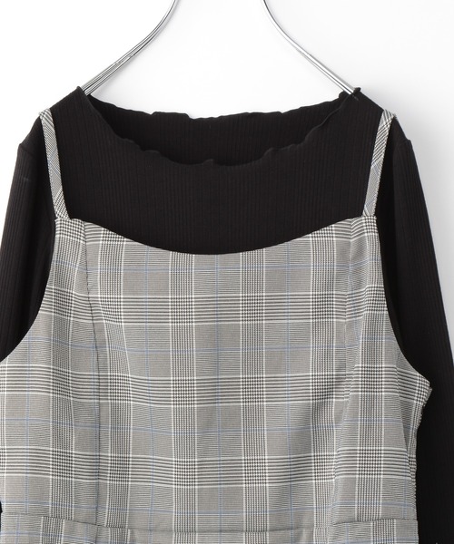 GLOBAL WORK（グローバルワーク）の「インナー付きジャンスカ/AND YUA ANY/299304（ジャンパースカート・キッズ・ベージュ/グレー・150cm/160cm）」の9枚目の写真