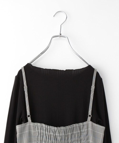 GLOBAL WORK（グローバルワーク）の「インナー付きジャンスカ/AND YUA ANY/299304（ジャンパースカート・キッズ・ベージュ/グレー・150cm/160cm）」の10枚目の写真