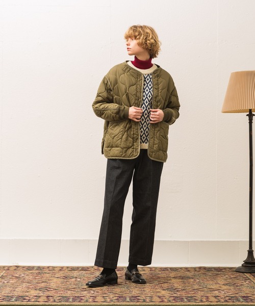 ALLUMER（アリュメール）の「アーガイルジャガードプルオーバーニット（ニット/セーター・レディース・ネイビー/レッド・1）」の9枚目の写真