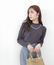 PROPORTION BODY DRESSING | パールチェーン付きボリュームスリーブニット / 1212270904(ニット/セーター)