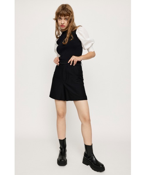 SLY(スライ)の「BACK RIBBON DOCKING KNIT TOPS バックリボン ドッキング ニット トップス(ニット/セーター・レディース・ブラック/ターコイズブルー/マルチ・FREE)」の14枚目の写真